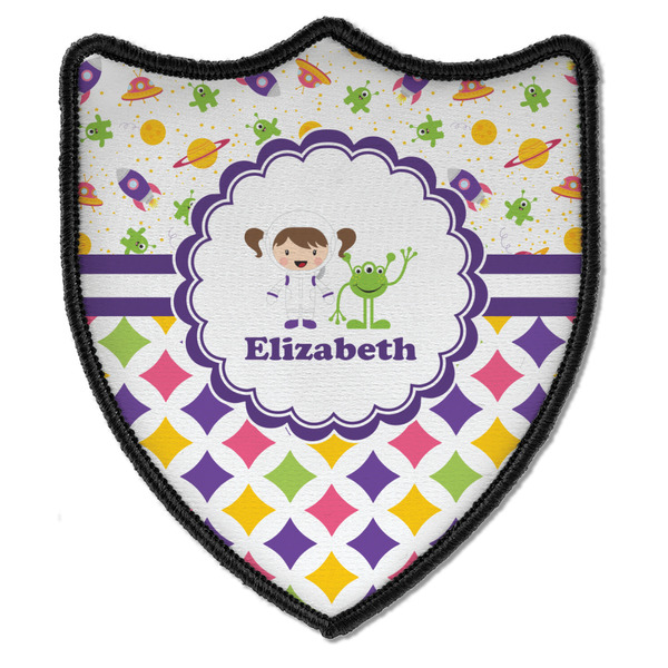 Girl's Space & Geometric Print 3 Point Shield
