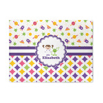 Girl's Space & Geometric Print Area Rug (Personalized)