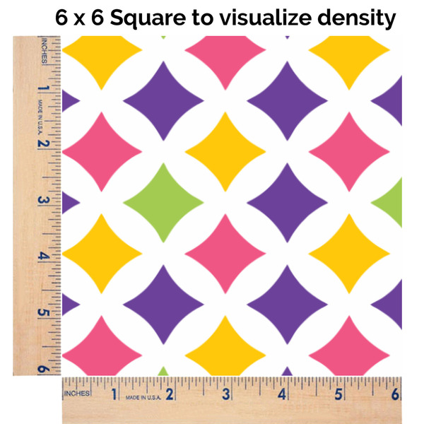 Girl's Space & Geometric Print 6x6 Swatch of Fabric