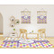 Girl's Space & Geometric Print 8'x10' Indoor Area Rugs - IN CONTEXT