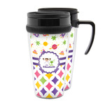 Girl's Space & Geometric Print Acrylic Travel Mug (Personalized)