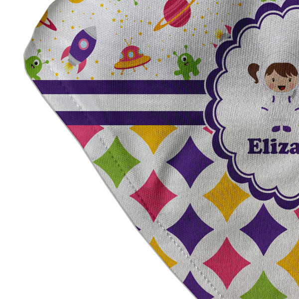 Girl's Space & Geometric Print Bandana Detail