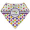 Girl's Space & Geometric Print Bandana Bib (Personalized)