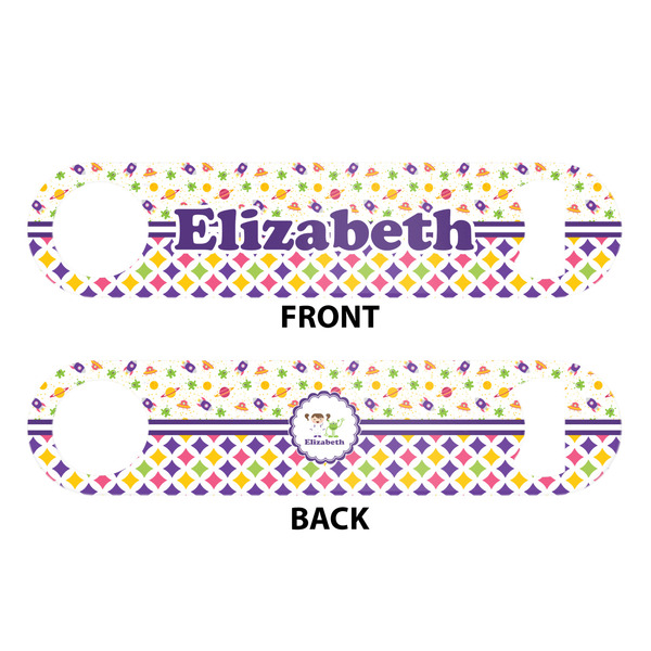 Girl's Space & Geometric Print Bar Bottle Opener - White - Approval
