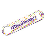 Girl's Space & Geometric Print Bar Bottle Opener w/ Name or Text