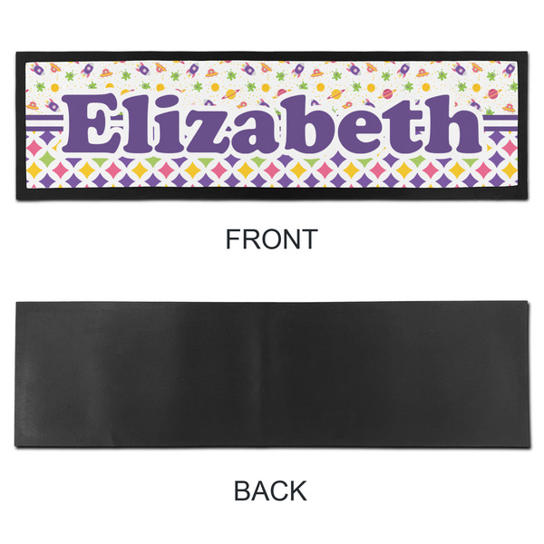 Girl's Space & Geometric Print Bar Mat - Large - APPROVAL