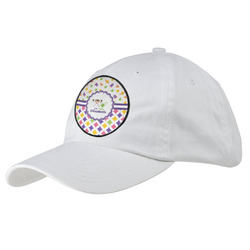 Girl's Space & Geometric Print Baseball Cap - White (Personalized)