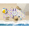Girl's Space & Geometric Print Beach Towel Lifestyle