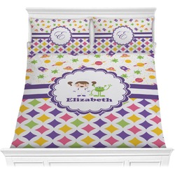 Girl's Space & Geometric Print Comforters (Personalized)