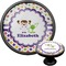 Girl's Space & Geometric Print Cabinet Knob (Black) (Personalized)