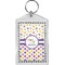 Girl's Space & Geometric Print Bling Keychain (Personalized)