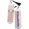 Girl's Space & Geometric Print Bookmark with tassel - Front and Back