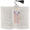 Girl's Space & Geometric Print Bookmark with tassel - In book
