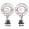Girl's Space & Geometric Print Bottle Stopper - Front and Back