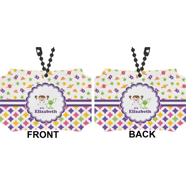 Girl's Space & Geometric Print Car Ornament - Berlin (Approval)