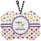 Girl's Space & Geometric Print Car Ornament (Front)