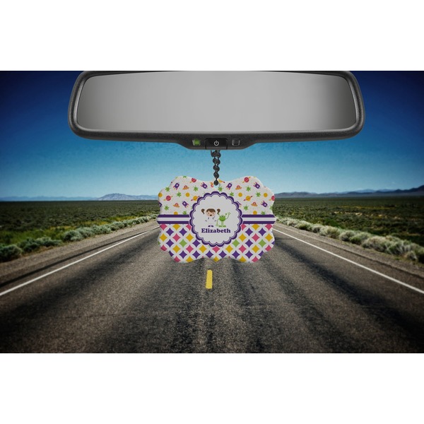 Girl's Space & Geometric Print Car Ornament (Road)