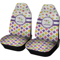Girl's Space & Geometric Print Car Seat Covers (Set of Two) (Personalized)
