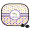 Girl's Space & Geometric Print Car Side Window Sun Shade (Personalized)