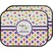 Girl's Space & Geometric Print Car Floor Mats (Back Seat) (Personalized)