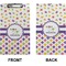 Girl's Space & Geometric Print Clipboard (Legal) (Front + Back)