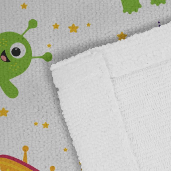 Girl's Space & Geometric Print Close up of Fabric