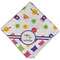 Girl's Space & Geometric Print Cloth Dinner Napkin - Single w/ Name or Text