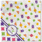 Girl's Space & Geometric Print Cloth Napkins - Personalized Lunch (Single Full Open)