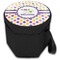 Girl's Space & Geometric Print Collapsible Personalized Cooler & Seat (Closed)