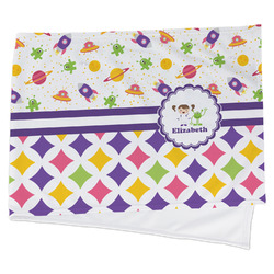Girl's Space & Geometric Print Cooling Towel (Personalized)