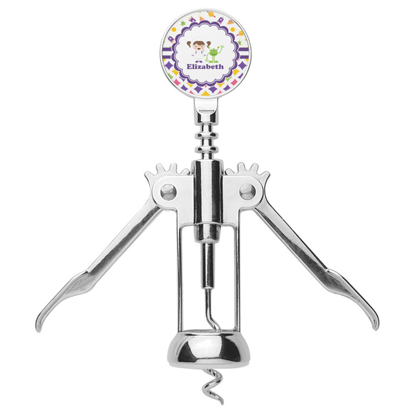 Girl's Space & Geometric Print Corkscrew - Alt