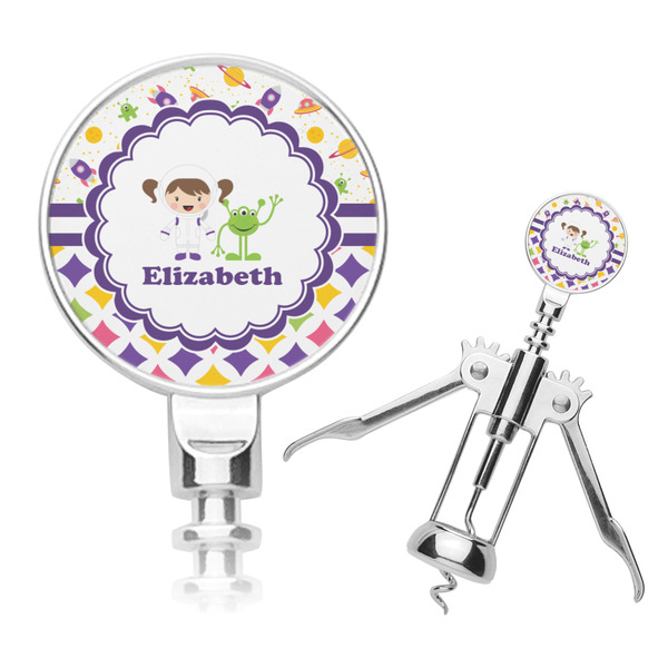 Custom Girl's Space & Geometric Print Corkscrew (Personalized)