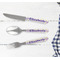 Girl's Space & Geometric Print Cutlery Set - w/ PLATE