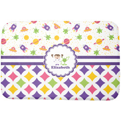 Girl's Space & Geometric Print Dish Drying Mat (Personalized)