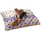 Girl's Space & Geometric Print Dog Bed - Small w/ Name or Text