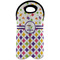Girl's Space & Geometric Print Wine Tote Bag (2 Bottles) (Personalized)