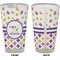 Girl's Space & Geometric Print Pint Glass - Full Color - Front & Back Views