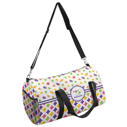 Girl's Space & Geometric Print Duffel Bag (Personalized)