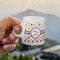 Girl's Space & Geometric Print Espresso Cup - 3oz LIFESTYLE (new hand)