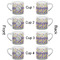 Girl's Space & Geometric Print Espresso Cup - 6oz (Double Shot Set of 4) APPROVAL