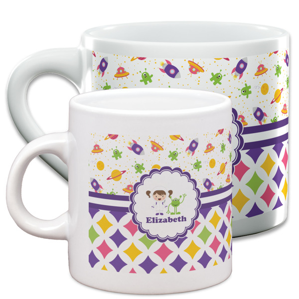 Girl's Space & Geometric Print Espresso Mugs - Main Parent