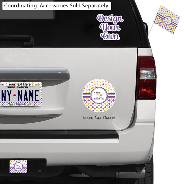 Girl's Space & Geometric Print Exterior Car Accessories