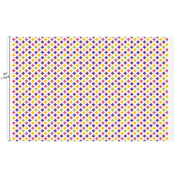 Girl's Space & Geometric Print Fabric Full Yard