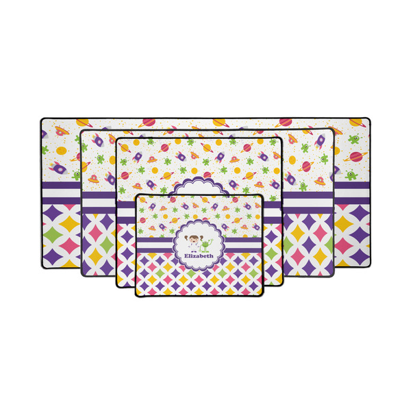 Girl's Space & Geometric Print Gaming Mats - PARENT/MAIN