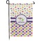 Girl's Space & Geometric Print Small Garden Flag - Double Sided w/ Name or Text