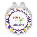 Girl's Space & Geometric Print Golf Ball Marker - Hat Clip - Silver