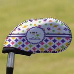 Girl's Space & Geometric Print Golf Club Iron Cover (Personalized)
