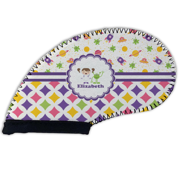 Girl's Space & Geometric Print Golf Club Covers - FRONT