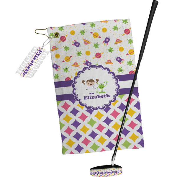 Girl's Space & Geometric Print Golf Gift Kit (Full Print)