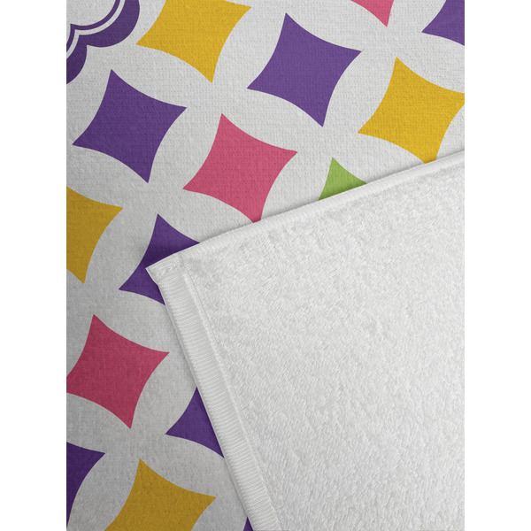 Girl's Space & Geometric Print Golf Towel - Detail